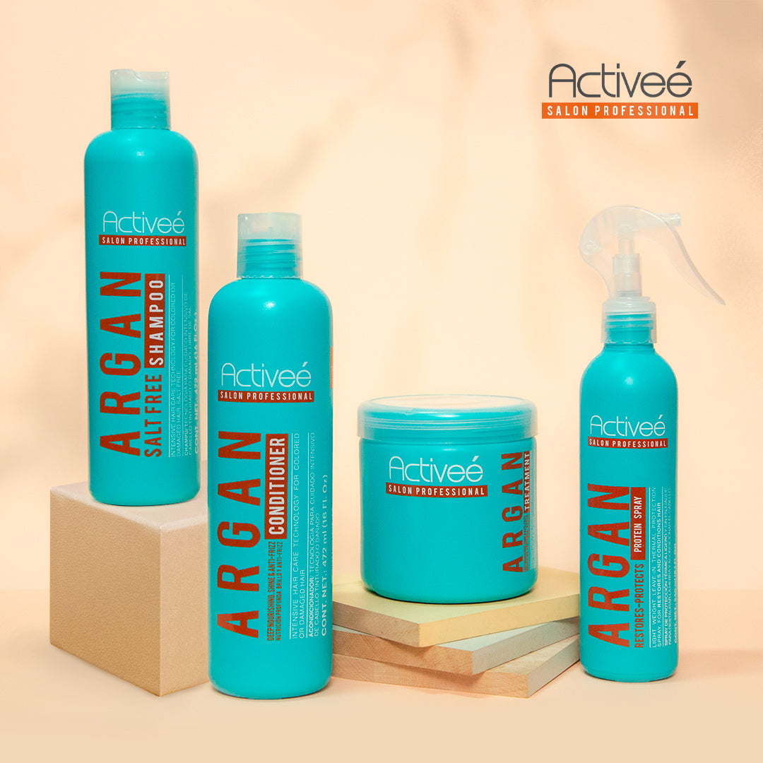 Tratamiento Capilar Activee Professional Argan Tecnologia para cuidado Intensivo de Cabello Teñido o Dañado Libre de Sal