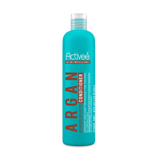 Acondicionador Activee Professional Argan  Tecnologia para cuidado Intensivo de Cabello Teñido o Dañado Libre de Sal