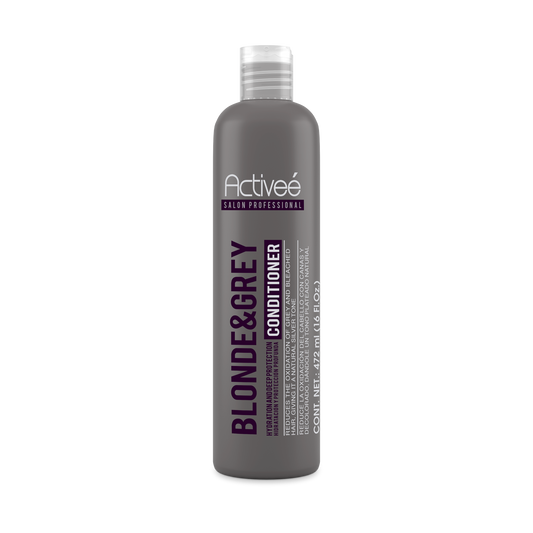 Acondicionador Activee Professional Blonde & Grey Reduce la Oxidacion del Cabello con Canas y Decolorado dandole un tono plateado natural