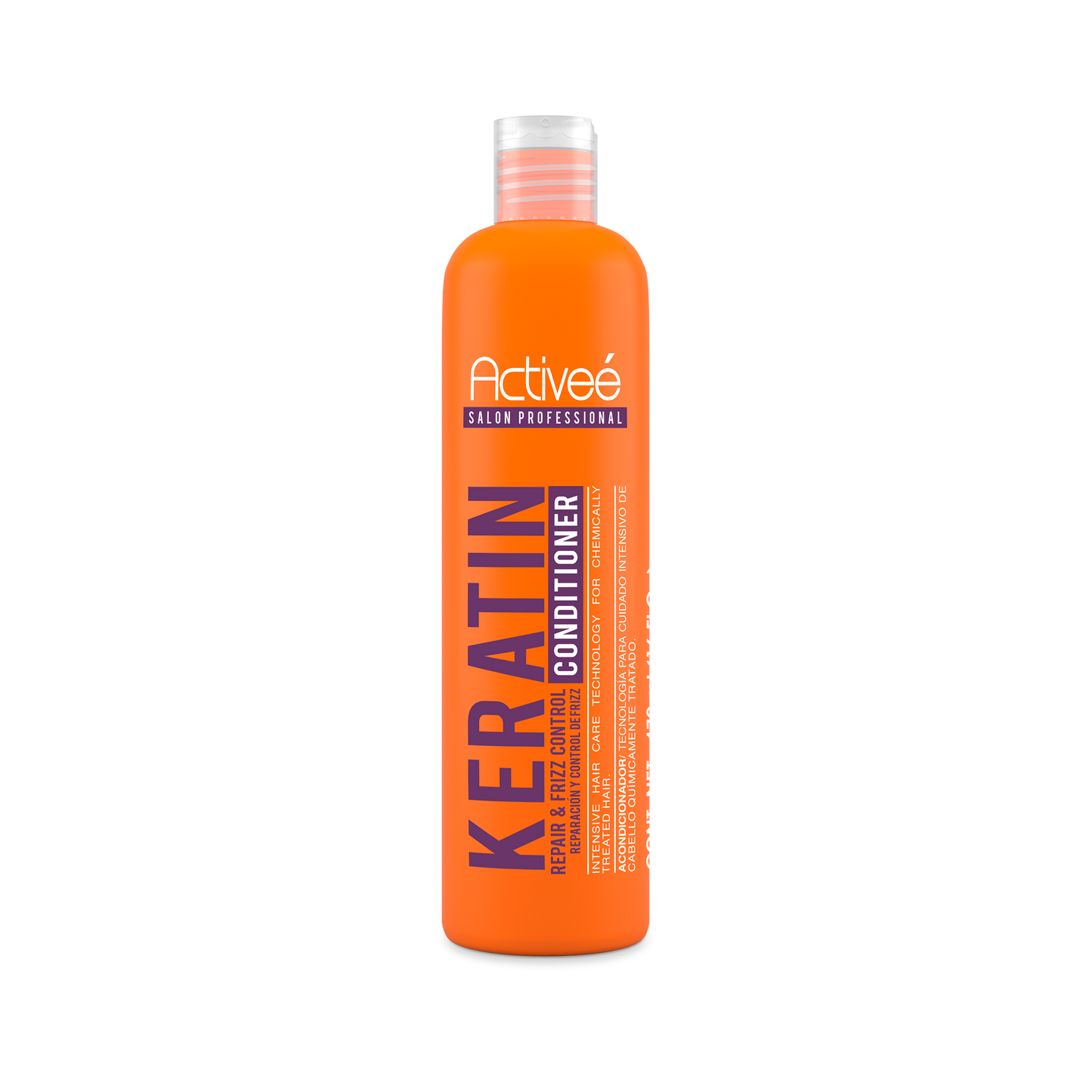 Acondicionador Activee Professional Keratin Tecnologia para cuidado Intensivo de Cabello Quimicamente tratado Libre de Sal