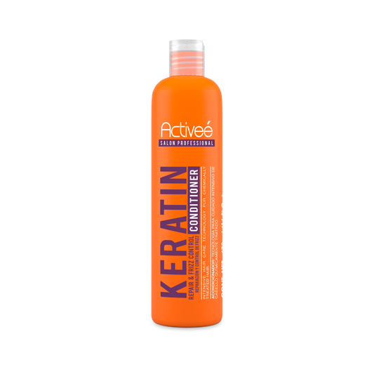 Acondicionador Activee Professional Keratin Tecnologia para cuidado Intensivo de Cabello Quimicamente tratado Libre de Sal